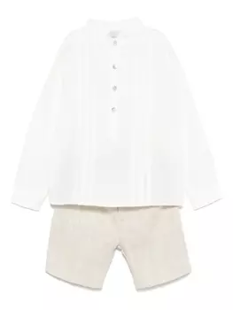 Комплект шорт с рельефной текстурой Paz Rodriguez, нейтральный