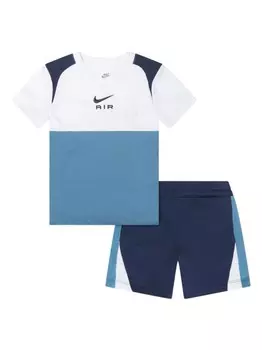 Комплект шорт с вышитым логотипом Nike Kids, синий