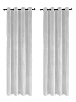 Комплект штор из 2-х люверсов коричневый затемняющий 140х245 см бархатная мягкая штора Haus und Deko