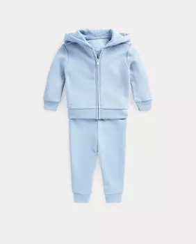 Комплект синего спортивного костюма для мальчика Polo Ralph Lauren, светло-синий
