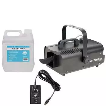 Комплект снежной машины American DJ VF Flurry Pack с жидкостью Snow Gal American DJ VF Flurry Pack Snow Machine Kit with Snow Gal Liquid