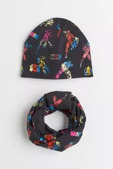Комплект, состоящий из шапки и шарфа H&amp;M