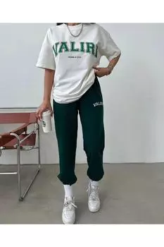 Комплект спортивного костюма - Белый - Свободный крой Afrogiyim, белый