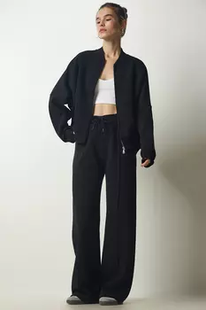 Комплект спортивного костюма - Черный - Классический крой Happiness stanbul, черный