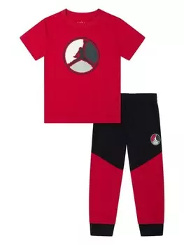 Комплект спортивного костюма Jordan Kids Jumpman с принтом, красный