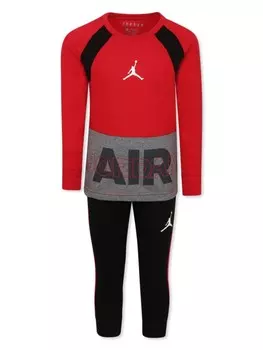 Комплект спортивного костюма Jordan Kids с принтом, красный