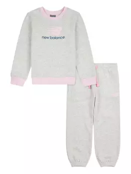 Комплект спортивного костюма с логотипом New Balance Kids, серый