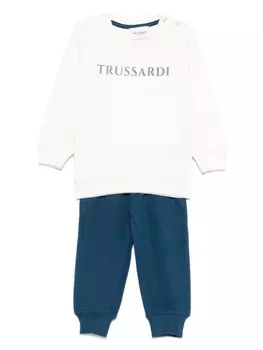 Комплект спортивного костюма с логотипом TRUSSARDI JUNIOR, синий