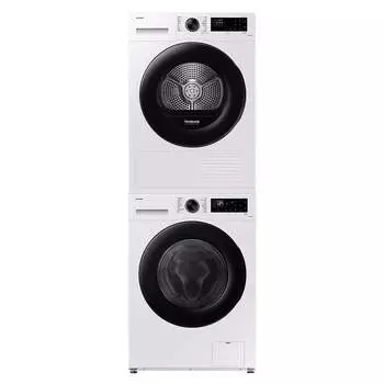 Комплект стиральной и сушильной машины Samsung WW12DG5B24AW+DV10DGC4A0AE, Белый