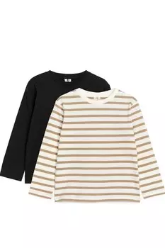 Комплект свитшотов Arket, 2 предмета, черный/бежевый