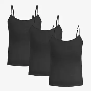 Комплект топов Smilodox Spaghetti, 3 предмета, черный