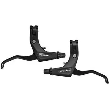 комплект тормозных рычагов Deore BL-T610 2-пальцевый черный 6 шт. SHIMANO, черный