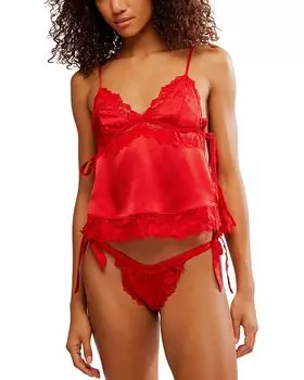 Комплект трусиков-брифингов First Blush Free People, красный