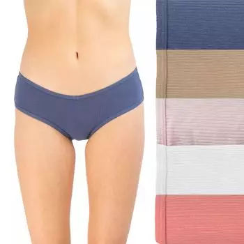 Комплект трусиков-хипстеров в рубчик SO для юниоров, 5 шт. SO72-026P5 SO