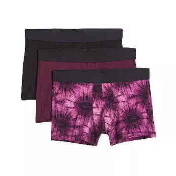 Комплект трусов-боксеров H&amp;M Cotton Boxer Shorts, 3 предмета, фуксия