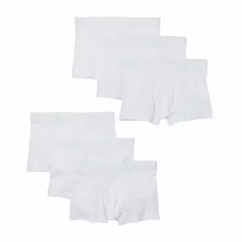 Комплект трусов-боксеров H&amp;M Cotton Boxer Shorts, 6 предметов, белый