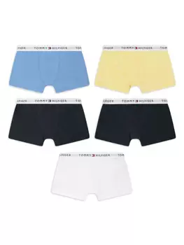 Комплект трусов-боксеров с логотипом на поясе Tommy Hilfiger Junior, белый