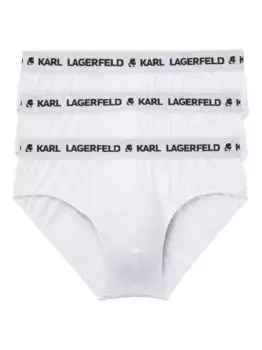 Комплект трусов-брифов Ikon KARL LAGERFELD, белый