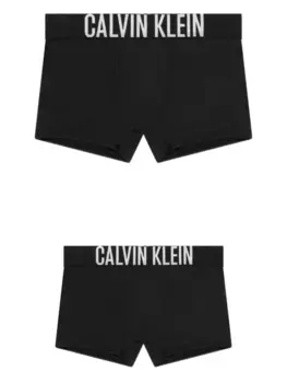 Комплект трусов-брифов с логотипом Calvin Klein Kids, черный
