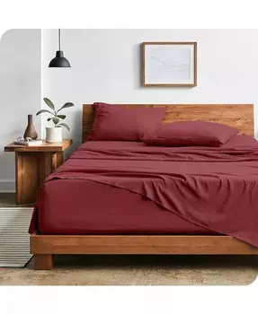 Комплект ультрамягких простыней из микрофибры, промытых песком, Queen Bare Home, розовый