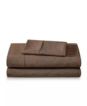 Комплект ультрамягких простыней с двойной щеткой Bare Home, коричневый