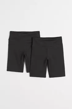 Комплект велосипедок H&M Kids DryMove Bike, 2 предмета, черный