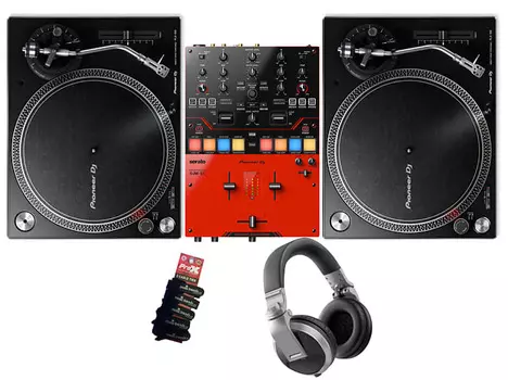 Комплект виниловых пластинок Pioneer DJ Scratch: 2xPLX500+DJM-S5+HDJ-X5S K-2xPLX500K-DJMS5-HDJx5S-MT5