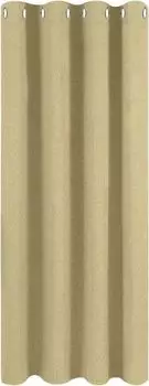 Комплект WOLTU из 1 термозавесы, холодозащита, непрозрачная с люверсами, плотные шторы плотностью 360г/м, теплоизоляционные, песочные, 135х245 см, бежевый