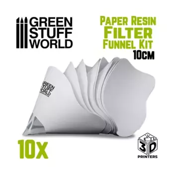 Комплект воронок для фильтров из бумажной смолы, Sculpting Resin, Polymers, Clay, & Putties (Green Stuff World)