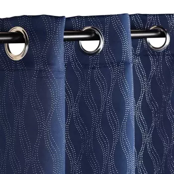 Комплект затемняющих штор Zuri 52 x 108 дюймов, темно-синий