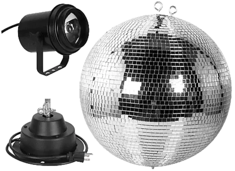 Комплект зеркального шара American DJ M-600L с мотором и подсветкой M-600L Mirror Ball Kit with Motor and Light