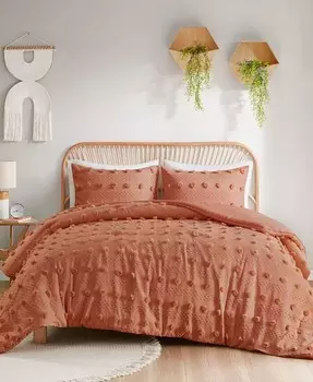 Комплект жаккардовых одеял Lucy Clip из 3 предметов, полный размер/размер размера «queen-size» Intelligent Design, синий