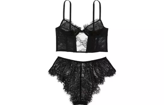 Комплект женского нижнего белья Victoria's Secret, цвет Black
