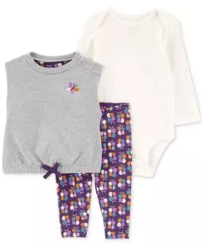 Комплект жилета набор из 3 шт Carter's, серый