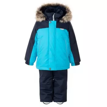 Комплект зимний Lenne Romi куртка и штаны, голубой / черный