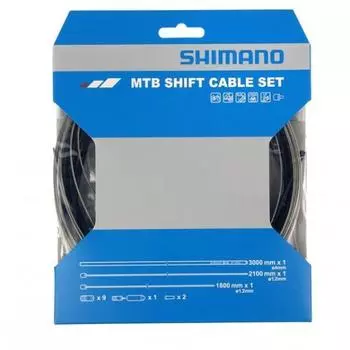 комплект зубчатых тросов 3000 мм MTB черный 4 шт. SHIMANO, черный черный