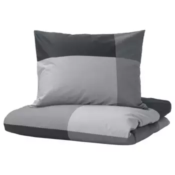 Комплекты односпальных пододеяльников, черные, 150x200/50x60 см, BRUNKRISSLA IKEA