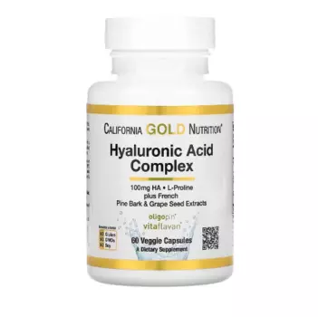 Комплекс гиалуроновой кислоты 60 капсул California Gold Nutrition
