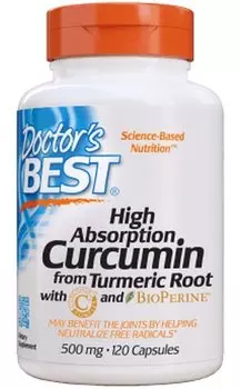 Комплекс куркумина C3 с биоперином (120 капсул) Doctor's Best