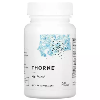 Комплекс микроэлементов Thorne Research PIC-MINS, 90 капсул