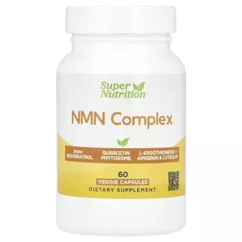Комплекс NMN, 60 растительных капсул Super Nutrition