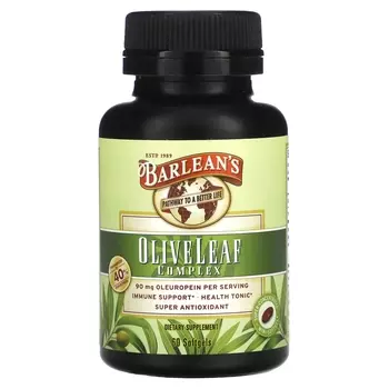 Комплекс оливковых листьев BarLean's, 60 мягких таблеток