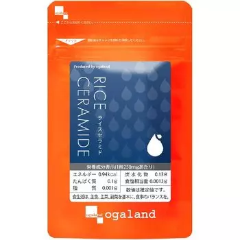 Комплекс с церамидами для здоровья кожи Ogaland Rice Ceramide, 3x30 шт.