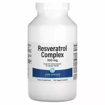 Комплекс с ресвератролом 500 мг Lake Avenue Nutrition, 250 капсул
