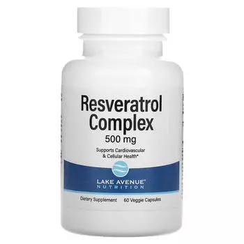 Комплекс с ресвератролом Lake Avenue Nutrition 500 мг, 60 капсул