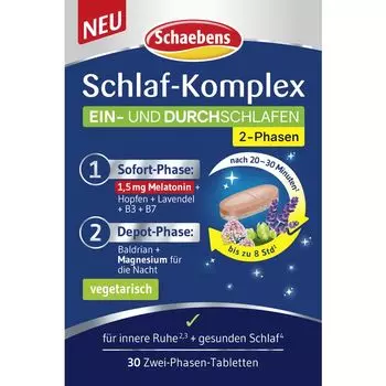 Комплекс сна 2-фазные таблетки Schaebens, 33,8 g