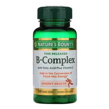 Комплекс витаминов-B Nature's Bounty, 125 таблеток