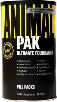 Комплекс витаминов и добавок для спортивного питания Animal Pak All-in-One Women & Men Updated Version, 44 порции