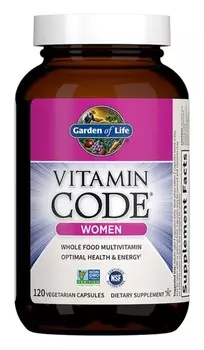 Комплексный мультивитаминный комплекс для женщин Garden of Life RAW Vitamin Code Women