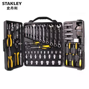 Комплексный набор инструментов Stanley/STANLEY, состоящий из 110 предметов, набор инструментов для ремонта и обслуживания автомобилей, набор торцевых ключей STMT81243-23, может быть настроен по индивидуальному заказу